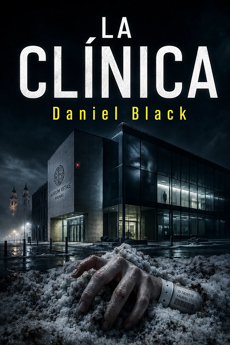 Portada de La clínica, novela de Daniel Black